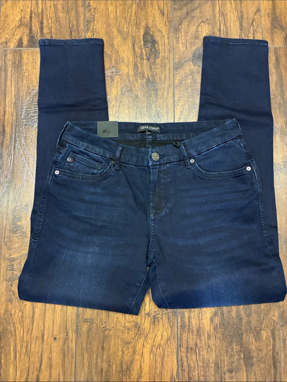 Dear John Navy Skinny Stretch Jeans